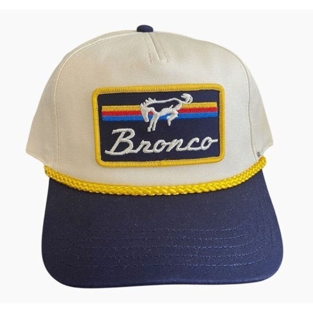 NWT Ford Bronco‎ American Needle Trucker Rope Mesh Snapback Cap Hat